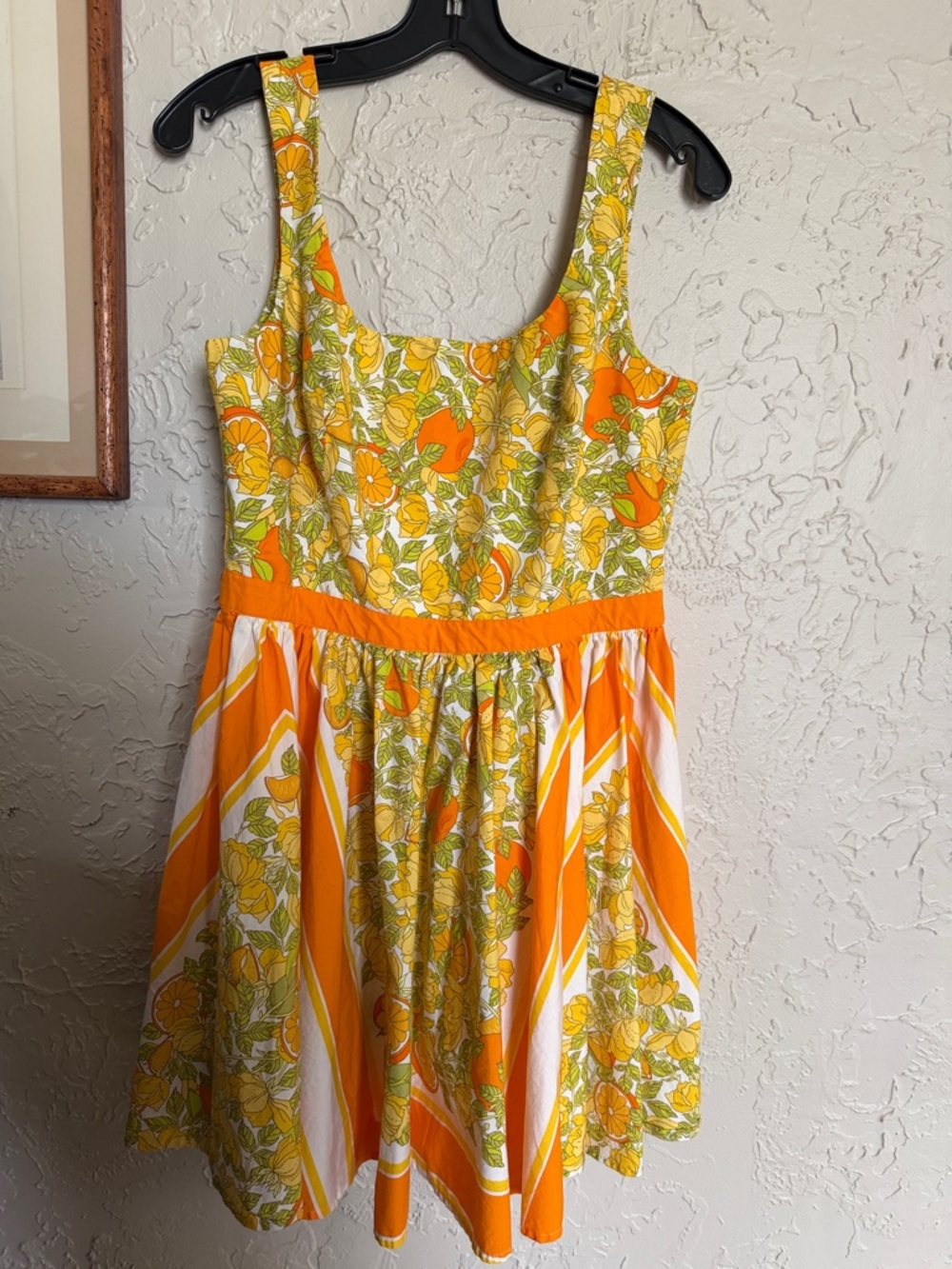 J. Crew Yellow and Orange Floral Sundress